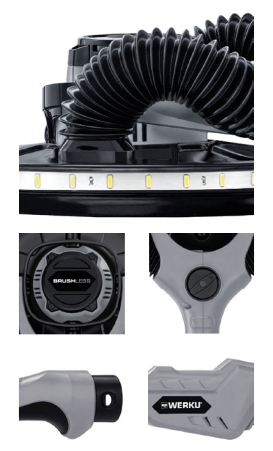 Ponceuse à Bras Circulaire Rotorbitale Ø225 mm