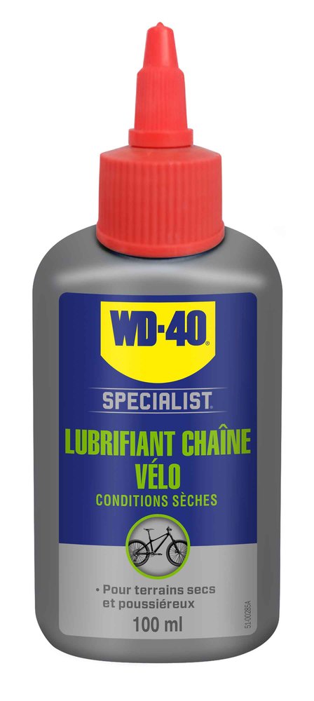 Lubrifiant Chaînes Conditions Sèches WD-40 BIKE Burette 100 ml