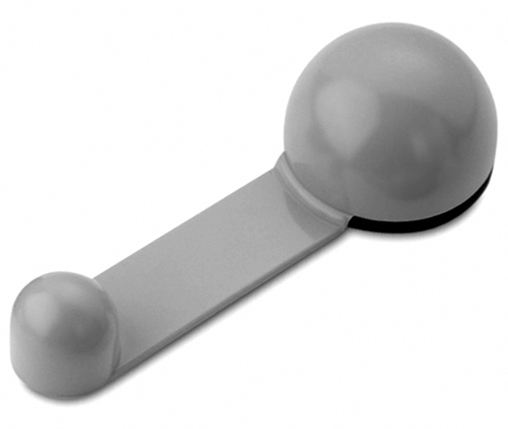 Butée Arrêt de Porte Rotatif Adhésif Gris Médium Ø40 mm