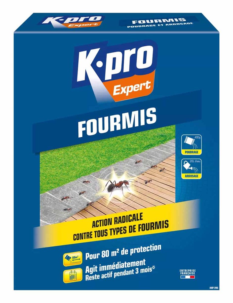 Granulés Anti Fourmis pour poudrage et arrosage 400 g pour la protection du jardin