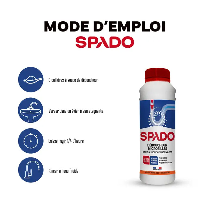 Déboucheur Microbilles Bouchons Tenaces 500 g