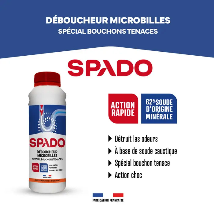 Déboucheur Microbilles Bouchons Tenaces 500 g