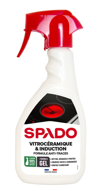 Gel Nettoyant Vitrocéramique & Induction 500 ml pour éliminer graisses et résidus