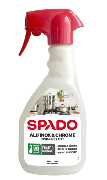  Nettoyant Alu Inox Chrome 2 en 1 500 ml