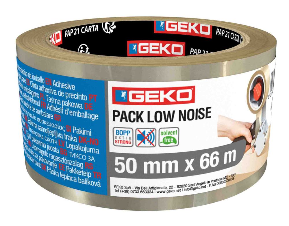 Adhésif d'Emballage Pack Low Noise Transparent 50 mm x 66 m