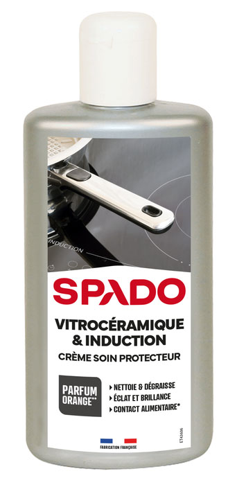 Crème Vitrocéramique & Induction 250 ml pour nettoyer et faire briller les plaques de cuisson.