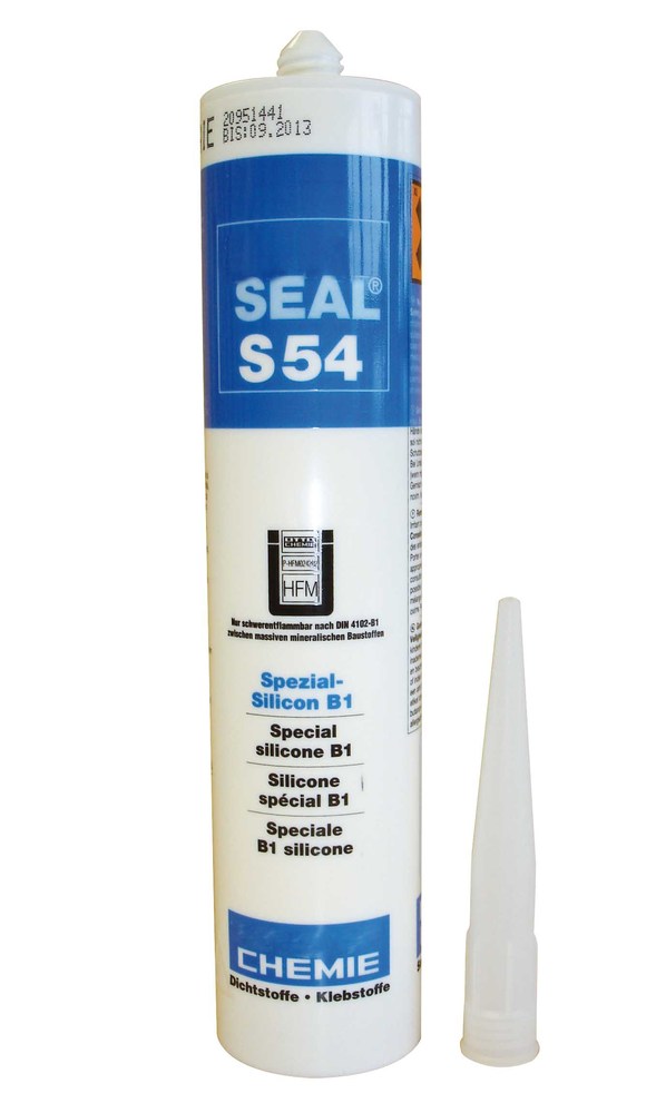 Mastic silicone SEAL S54 Spécial B1 Blanc Pur 310 ml pour l'étanchéité