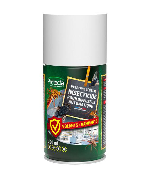 Recharge insecticide TP18 250 ml pour diffuseur automatique, efficace contre les insectes volants et rampants