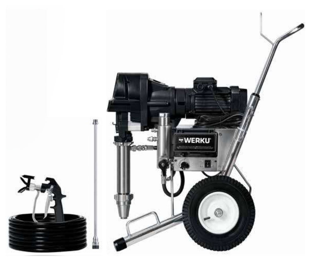 Pulvérisateur Airless Électrique 3500W 8L/min