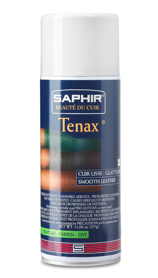 Aérosol Tenax marron 400 ml pour l'entretien et l'imperméabilisation des cuirs