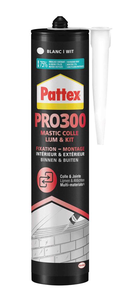 Mastic Colle PRO300 Fixation Blanc 410 g