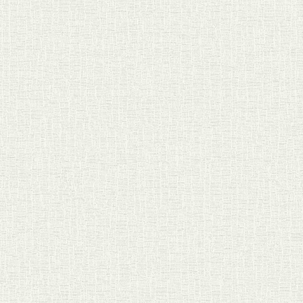 A76401 - Papier Peint Vinyle Expansé Sur Intissé Uni Merlino Blanc 10.05 x 0.53 m