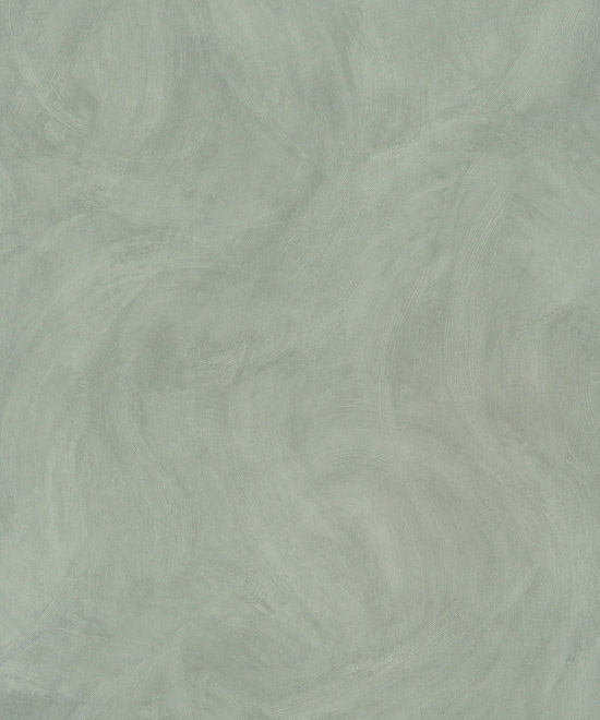 Papier peint vinyle sur intissé vert motif spatule, aspect texturé et lavable, rouleau 10.05 x 0.53 m