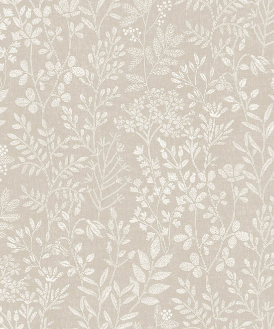 Papier peint vinyle sur intissé Motif Stiched Organic Beige, texture naturelle effet tissé, rouleau 10.05 x 0.53 m