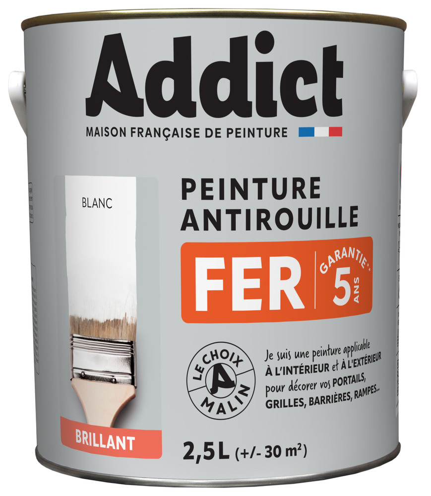 Peinture Fer Antirouille Brillante 2.5L 