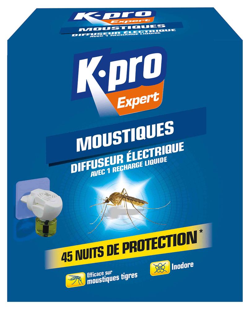 Diffuseur électrique anti moustiques TP18 avec 1 recharge liquide