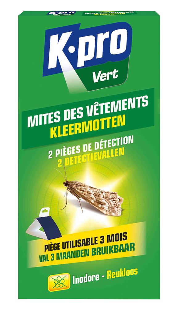 Anti Mites Vêtements Pièges de Détection Lot de 2 TP19