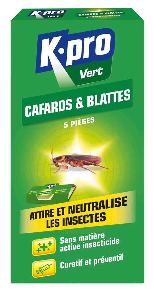 Piège Englués Cafards et Blattes Lot de 5 TP19
