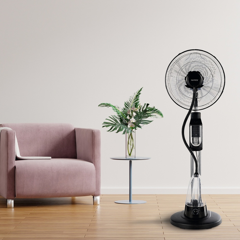 Ventilateur Brumisateur Hukam Ø43 cm 70W 3 Vitesses