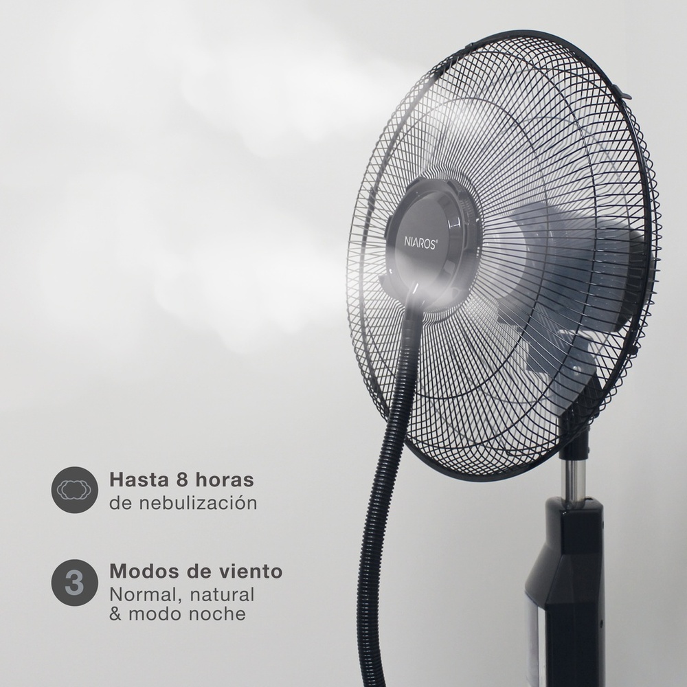 Ventilateur Brumisateur Hukam Ø43 cm 70W 3 Vitesses