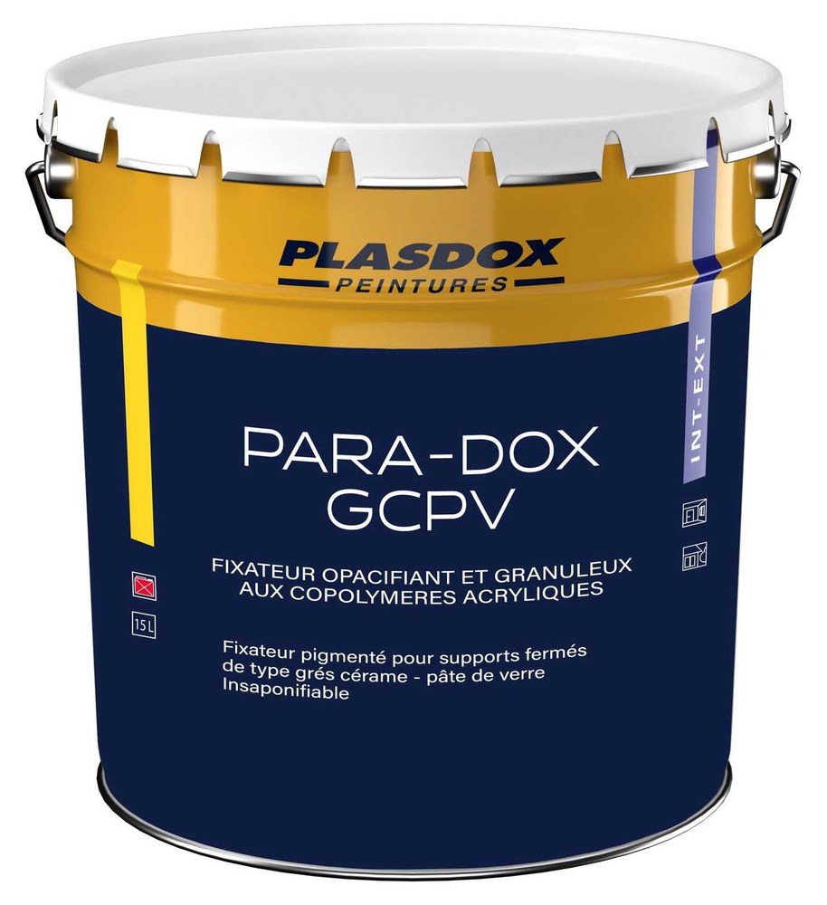 Pot de 15L d'impression et fixateur Para-Dox GCPV pour façades extérieures