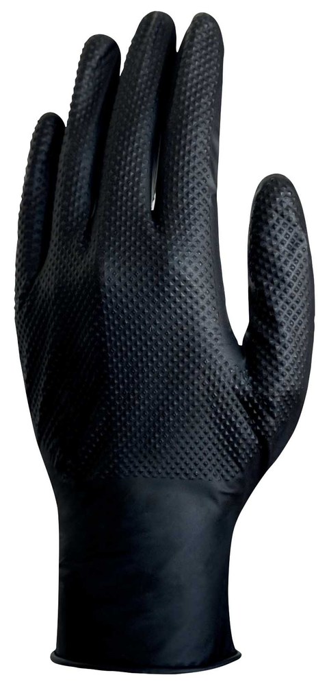 Gants de protection jetables en nitrile tactiles ambidextres pour travaux de précision, boîte de 50