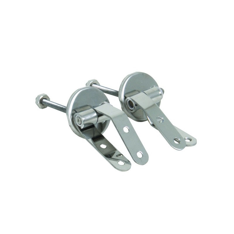 Abattant WC MDF Noir Mat Charnières Inox