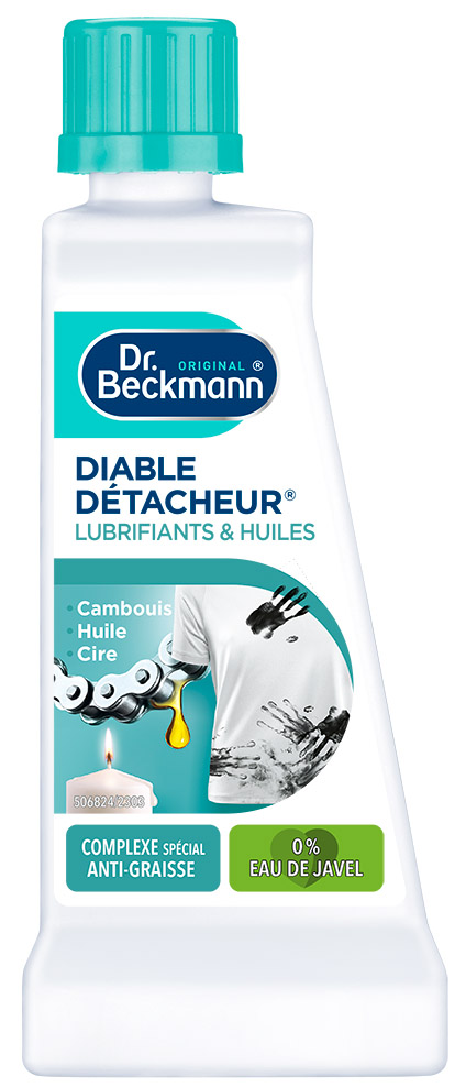 Diable Détacheur Lubrifiants et Huiles 50 ml, détachant textile puissant pour le linge