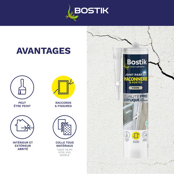 Joint Parfait Mastic d'Etanchéité Maçonnerie et Portes 280 ml