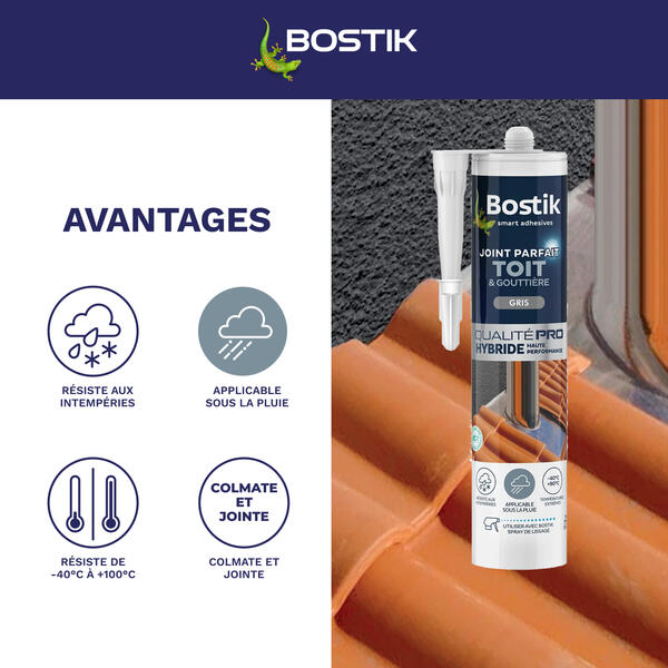 Joint Parfait Mastic d'Etanchéité Toit et Gouttière 290 ml