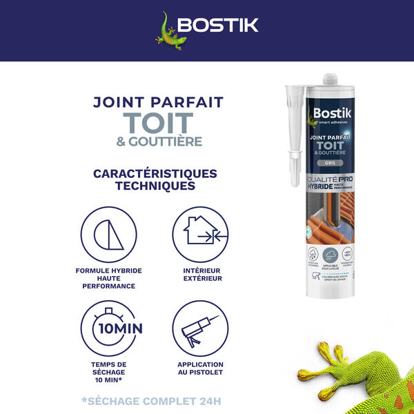 Joint Parfait Mastic d'Etanchéité Toit et Gouttière 290 ml