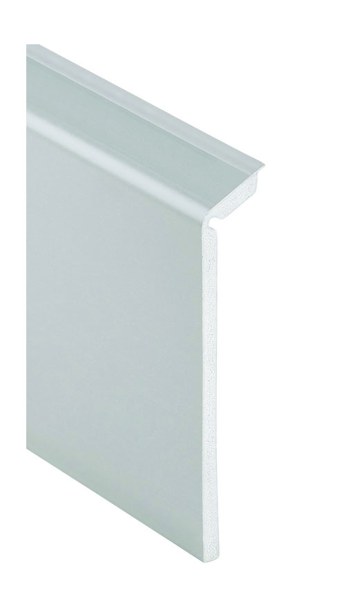 Plinthe de recouvrement PVC blanche 114 mm x 2.5 m, idéale pour cacher les câbles et rénover les murs