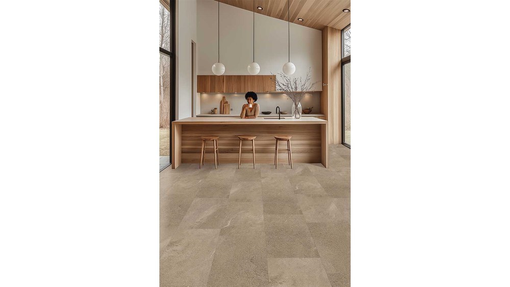 Creation 40 - Dalles LVT à Coller Curton Stone Taupe 457.2 x 914.4 mm