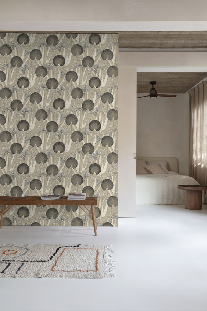 205304 - Papier Peint Vinyle Intissé Asperia Beige