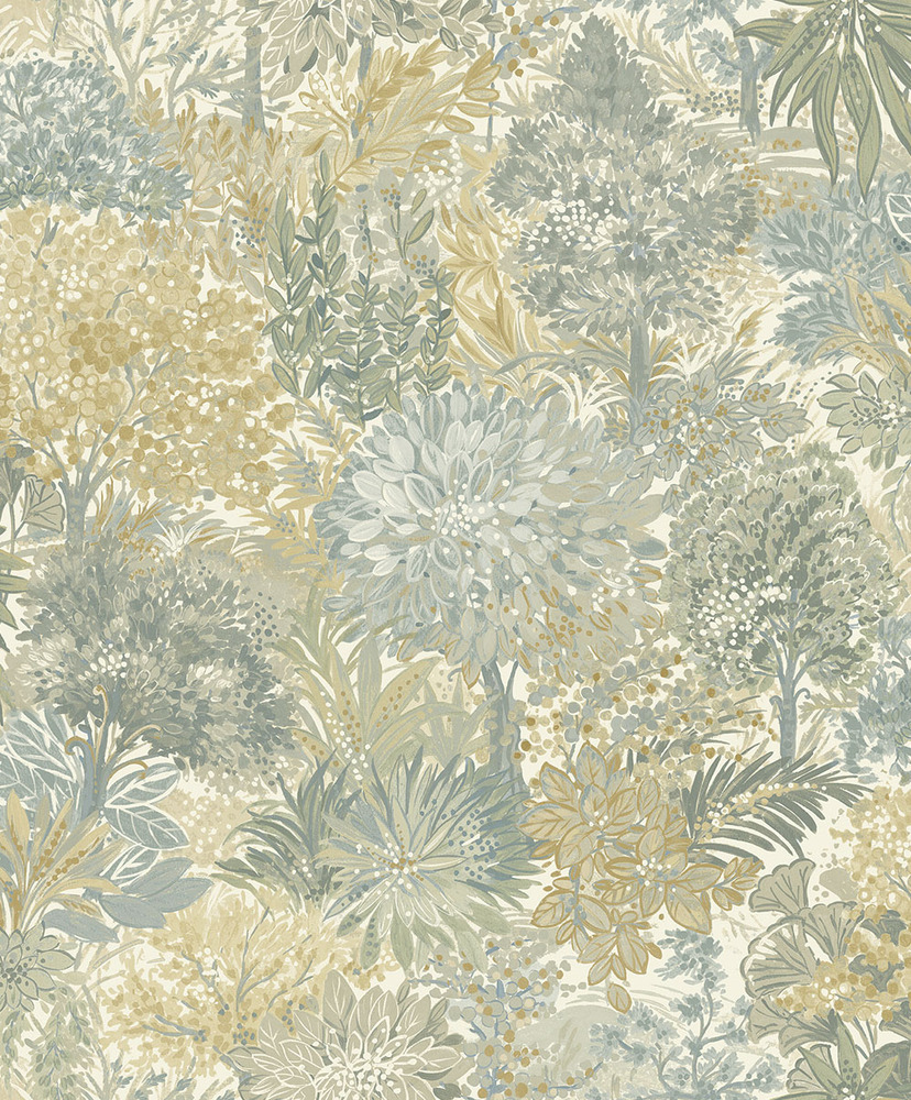 Papier Peint Vinyle Intissé Blossom Tree Vert A78603