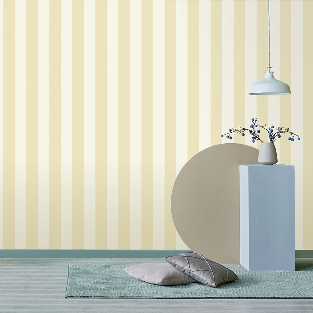 51231607 - Papier Peint Vinyle Sur Intissé Rayures XL Beige