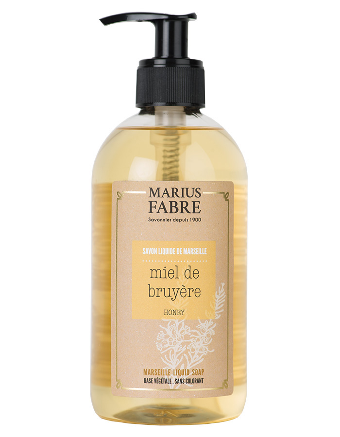 Savon liquide de Marseille Miel de Bruyère 400 ml en flacon pompe