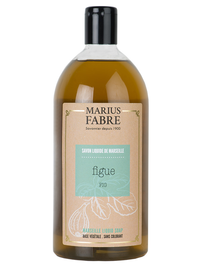 Savon liquide de Marseille parfum Figue en flacon pompe 1 litre