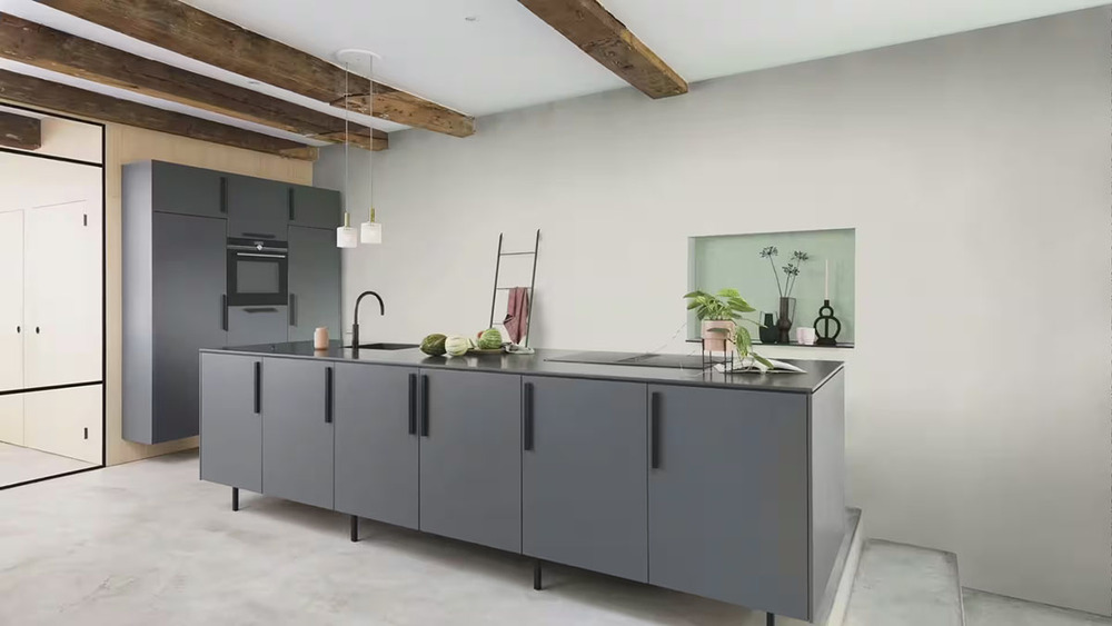 448610 - Papier Peint Vinyle Uni Gris Clair