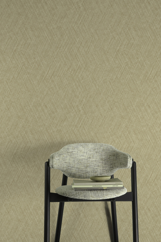 A78306 - Papier Peint Vinyle Sur Intissé Maille Blé Doré