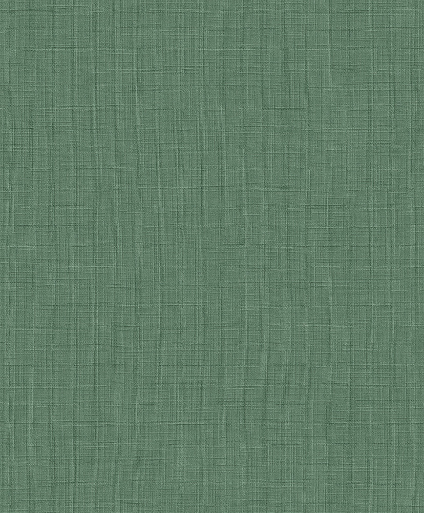 Papier peint vinyle sur intissé uni Solena vert foncé de la collection Décorama Unis 2027, résistant et lessivable.