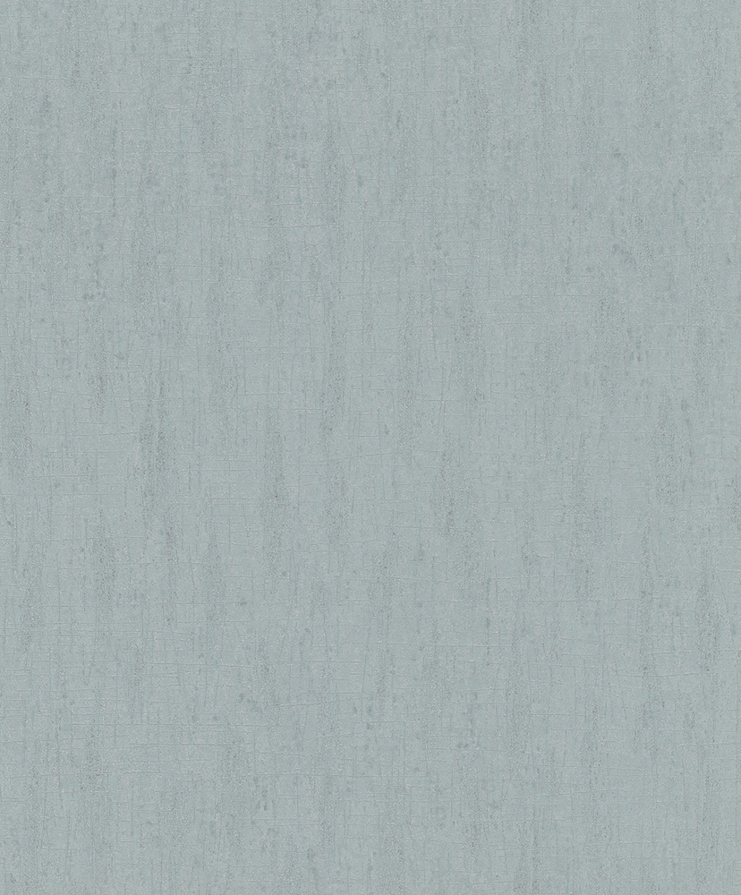 Papier peint intissé effet plâtre rayé turquoise, collection Décorama Unis 2027