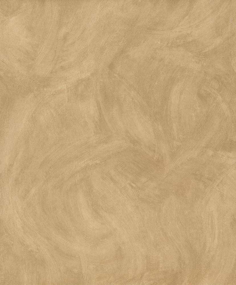 Papier peint vinyle sur intissé ocre effet spatulé
