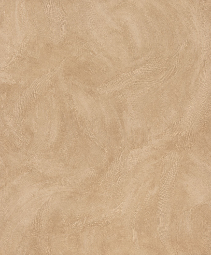 Papier peint vinyle sur intissé A78705 spatulé terre de sienne, présentant sa texture unique et sa couleur chaude.