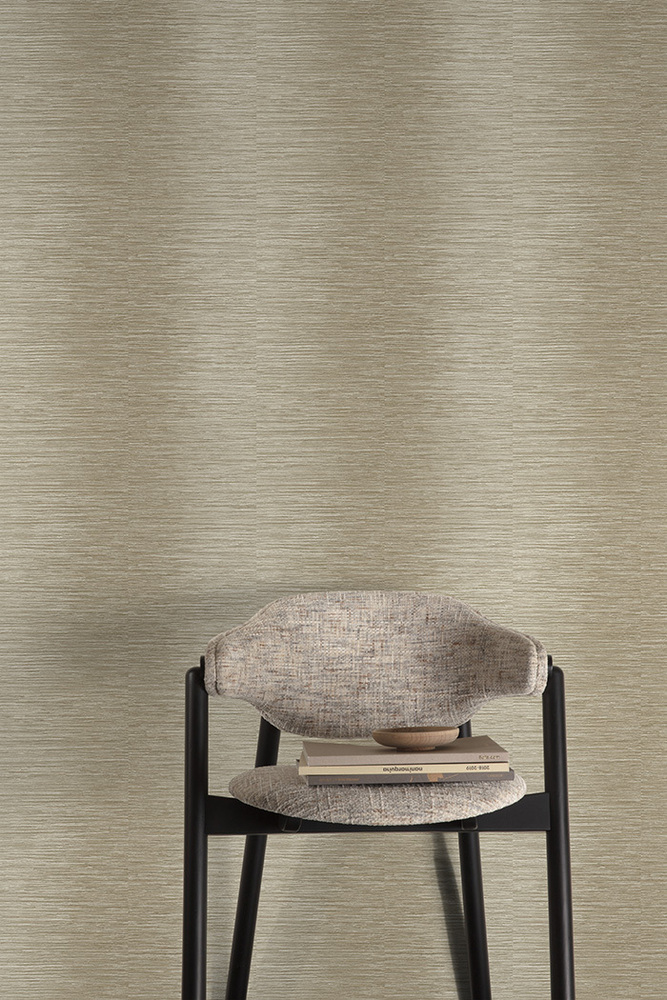 A77904 - Papier Peint Vinyle Intissé Stripe Effet Brun