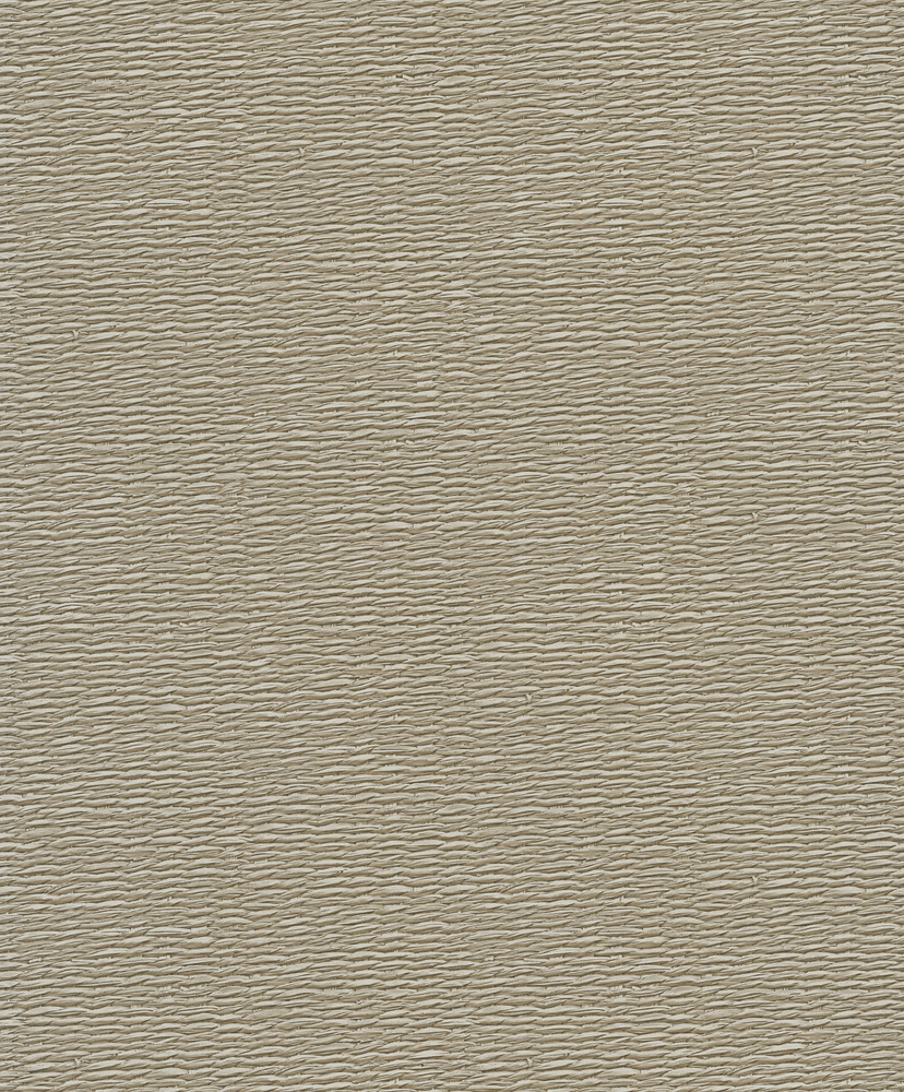 Papier peint intissé effet osier tressé beige foncé pour une ambiance naturelle et chaleureuse.