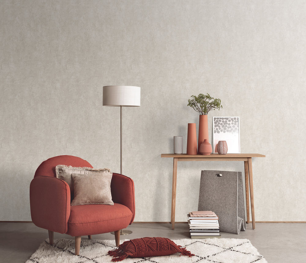 10474-32 - Papier Peint Vinyle Grainé Sur Intissé Urban Feel Taupe