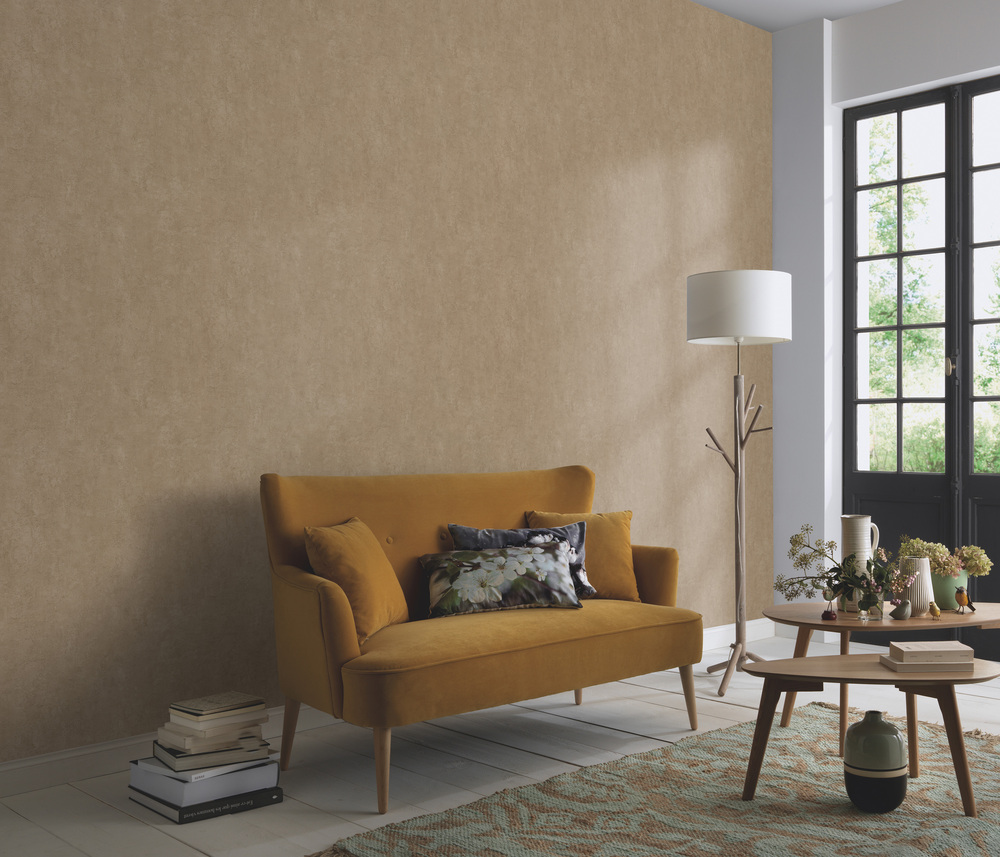 10474-11 - Papier Peint Vinyle Grainé Sur Intissé Urban Feel Brun