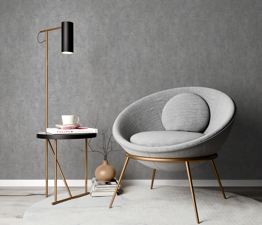 10474-10 - Papier Peint Vinyle Grainé Sur Intissé Urban Feel Gris