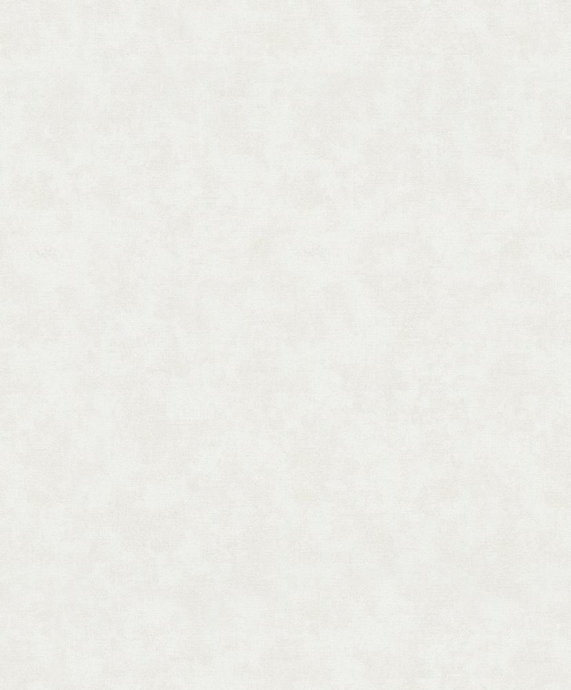 Papier peint intissé effet enduit nuagé blanc cassé avec une texture subtile